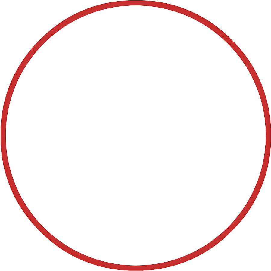 Χούλα-Χουπ 76cm - Φ18mm - 185gr, Κόκκινο
