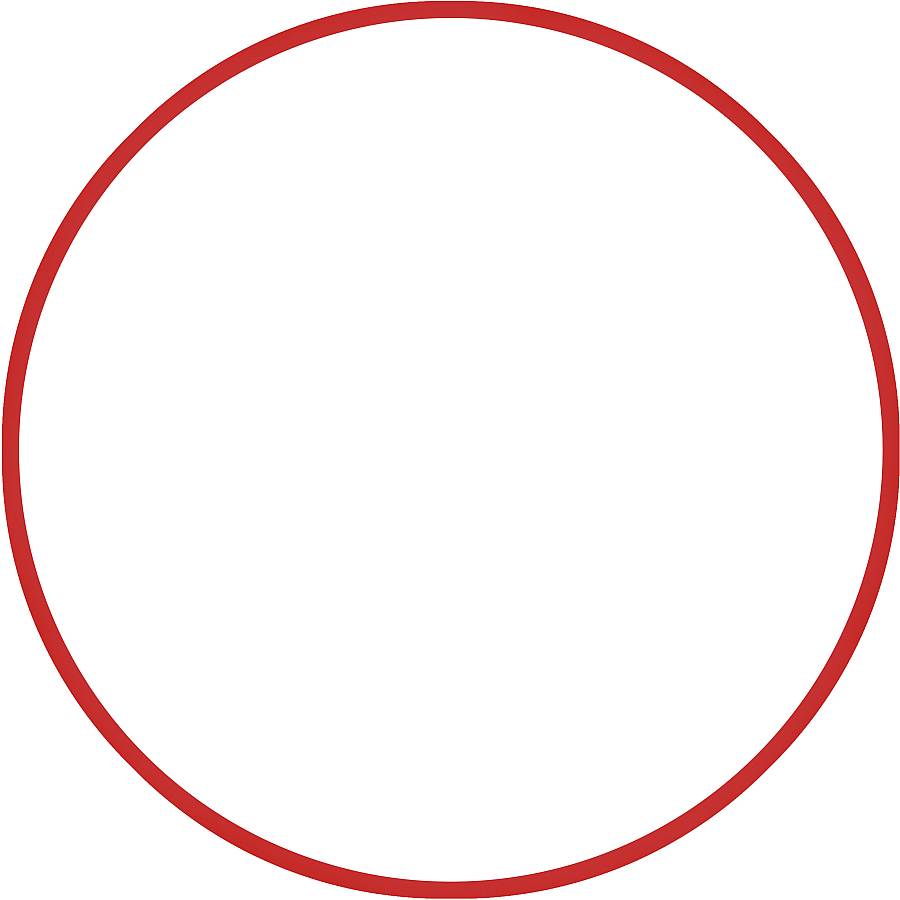 Χούλα-Χουπ 60cm - Φ18mm - 155gr, Κόκκινο
