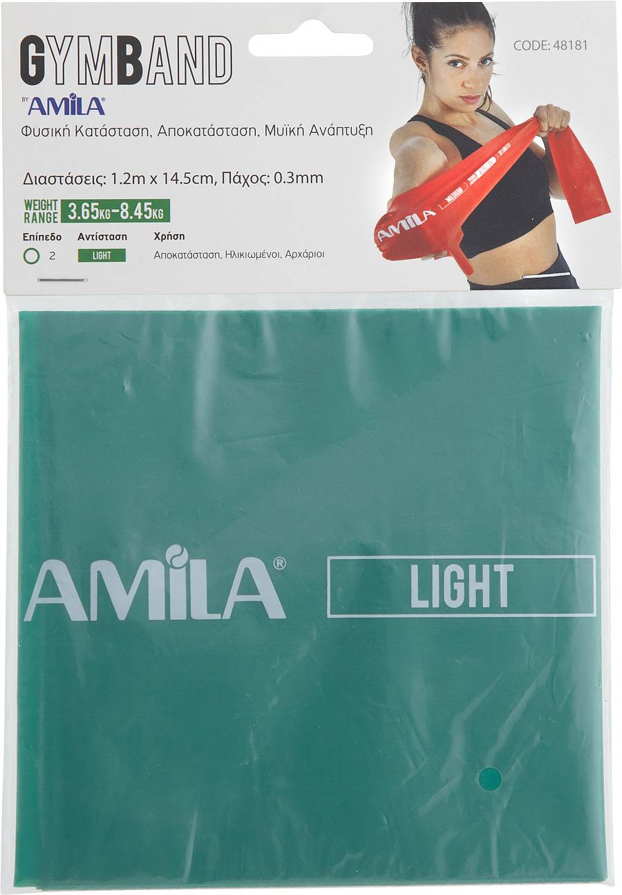 Λάστιχο Αντίστασης AMILA GymBand 1.2m Light