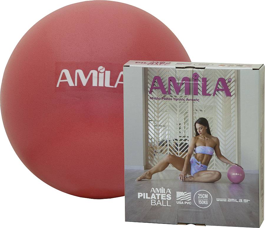 Μπάλα Γυμναστικής AMILA Pilates Ball 25cm Κόκκινη