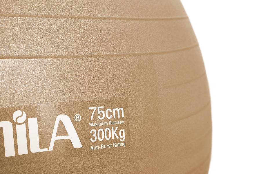 Μπάλα Γυμναστικής AMILA GYMBALL 75cm Χρυσή Bulk