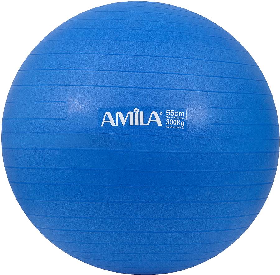 Μπάλα Γυμναστικής AMILA GYMBALL 55cm Μπλε Bulk
