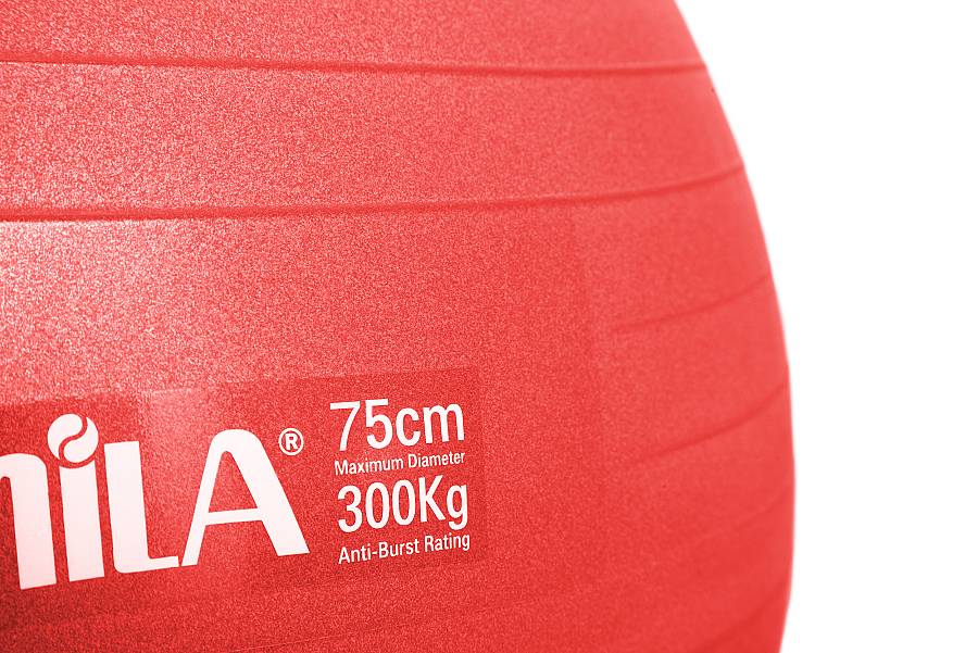 Μπάλα Γυμναστικής AMILA GYMBALL 75cm Κόκκινη Bulk