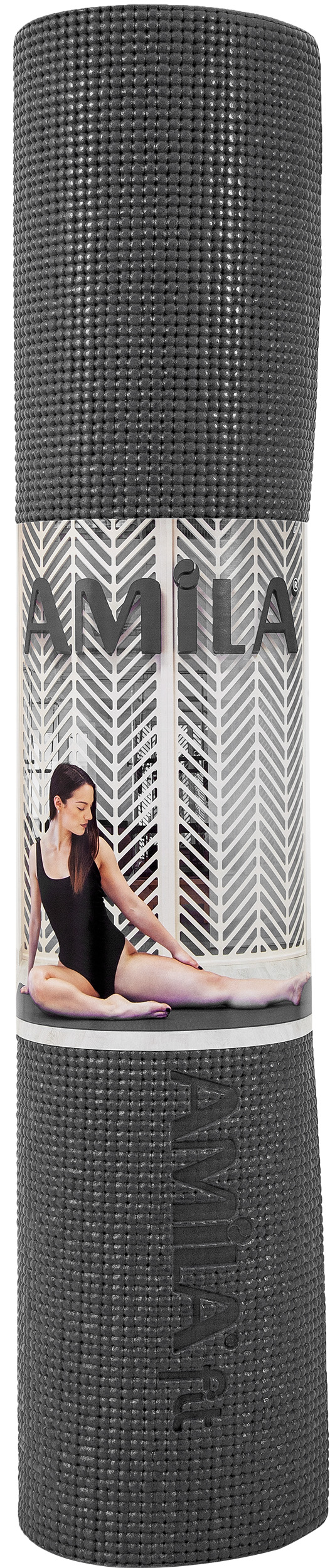 Στρώμα Yoga 6mm Μαύρο