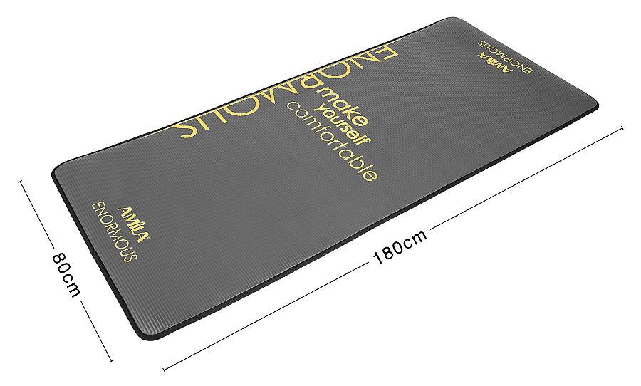 Στρώμα Γυμναστικής NBR 10mm 80Kg Μαύρο ENORMOUS