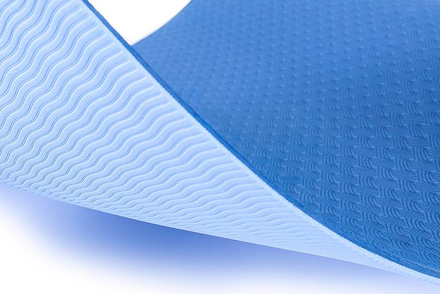 Στρώμα Yoga 6mm TPE Μπλε/Γαλάζιο