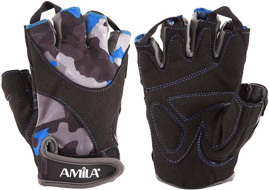 Γάντια Άρσης Βαρών AMILA Amara Lycra CamoBlue S