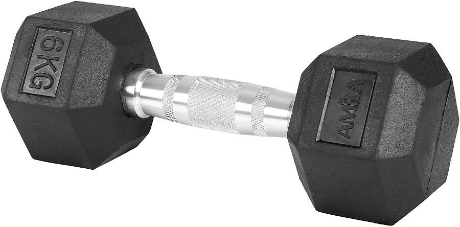 Αλτήρας Εξάγωνος Rubber Cover Class A - 6,0Kg