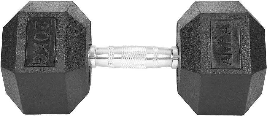 Αλτήρας Εξάγωνος Rubber Cover Class A - 20,0Kg