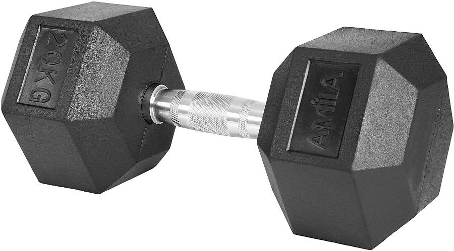 Αλτήρας Εξάγωνος Rubber Cover Class A - 20,0Kg