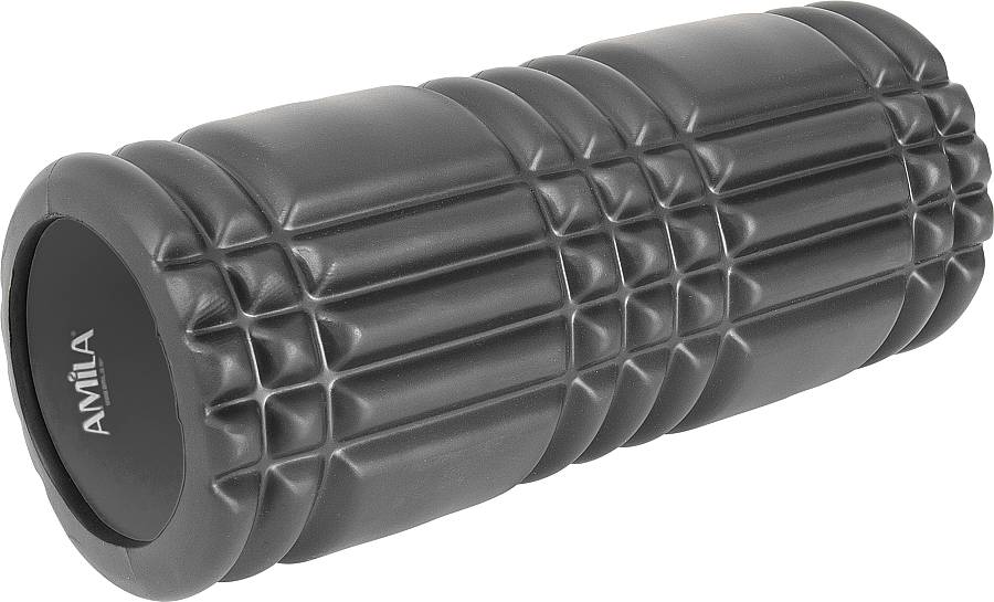 AMILA Foam Roller Plexus Φ14x33cm Μαύρο