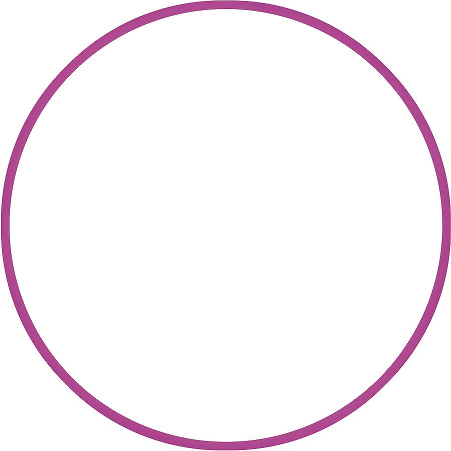 Χούλα-Χουπ HQ 60cm - Φ19mm - 230gr, Φούξια