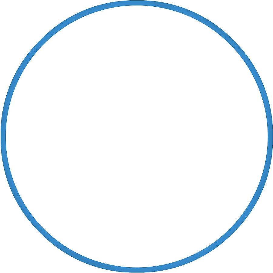 Χούλα-Χουπ HQ 60cm - Φ19mm - 230gr, Μπλε