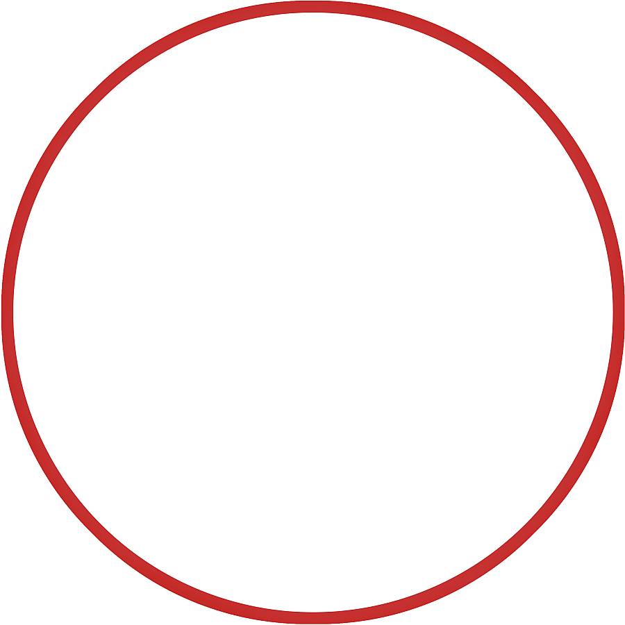 Χούλα-Χουπ HQ 70cm - Φ19mm - 280gr, Κόκκινο