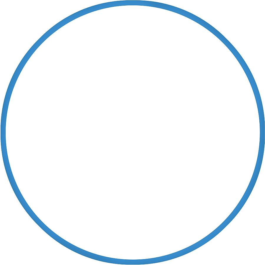 Χούλα-Χουπ HQ 70cm - Φ19mm - 280gr, Μπλε