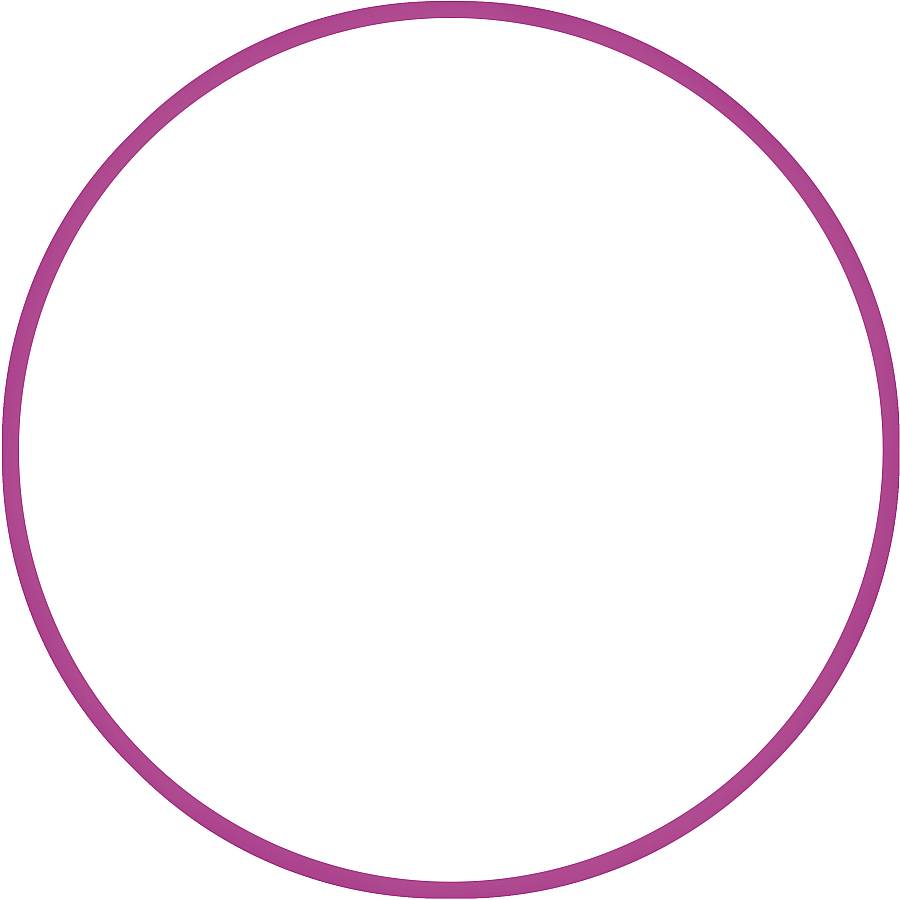 Χούλα Χουπ HQ 80cm - Φ19mm - 330gr, Φούξια