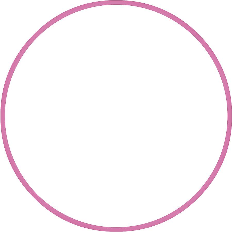 Χούλα Χουπ HQ 80cm - Φ19mm - 330gr, Ροζ