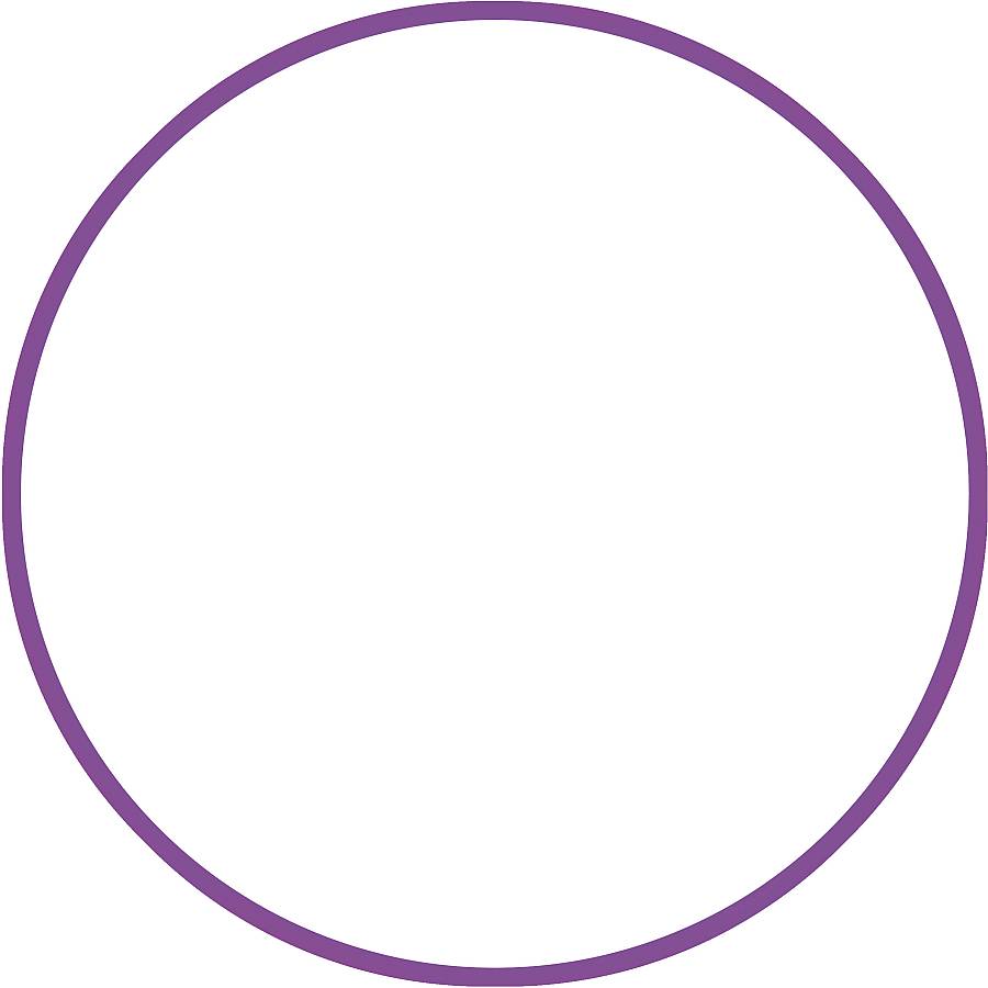 Χούλα Χουπ HQ 80cm - Φ19mm - 330gr, Μωβ
