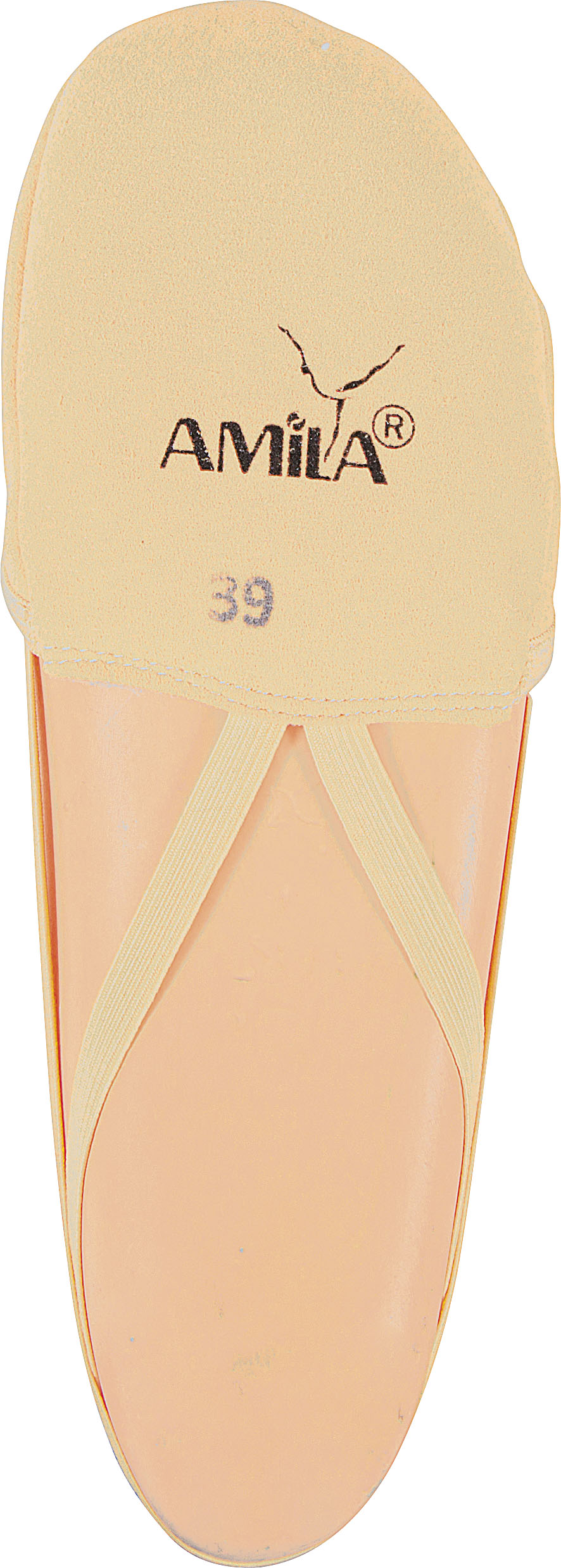 Παπούτσια Ρυθμικής Γυμναστικής Μύτης Microfiber Tan, Νο28
