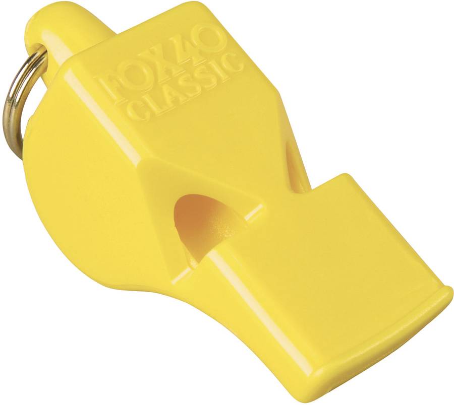 Σφυρίχτρα FOX40 Classic Safety Κίτρινη με Κορδόνι