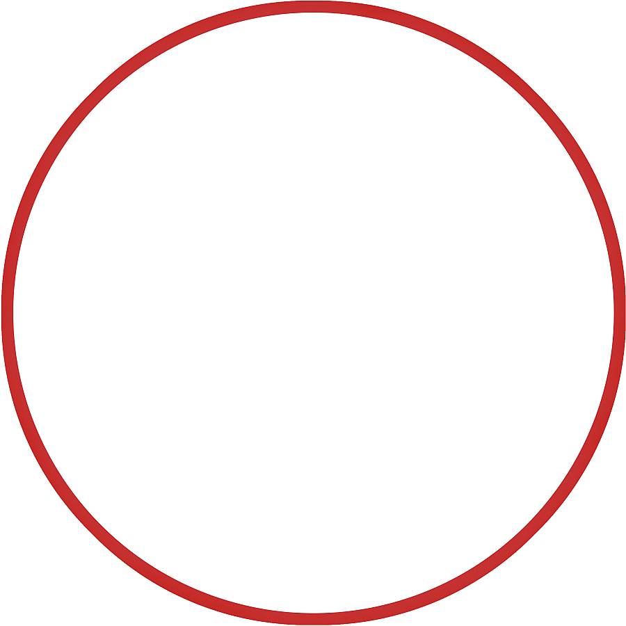 Χούλα-Χουπ 70cm - Φ19mm - 260gr, Κόκκινο