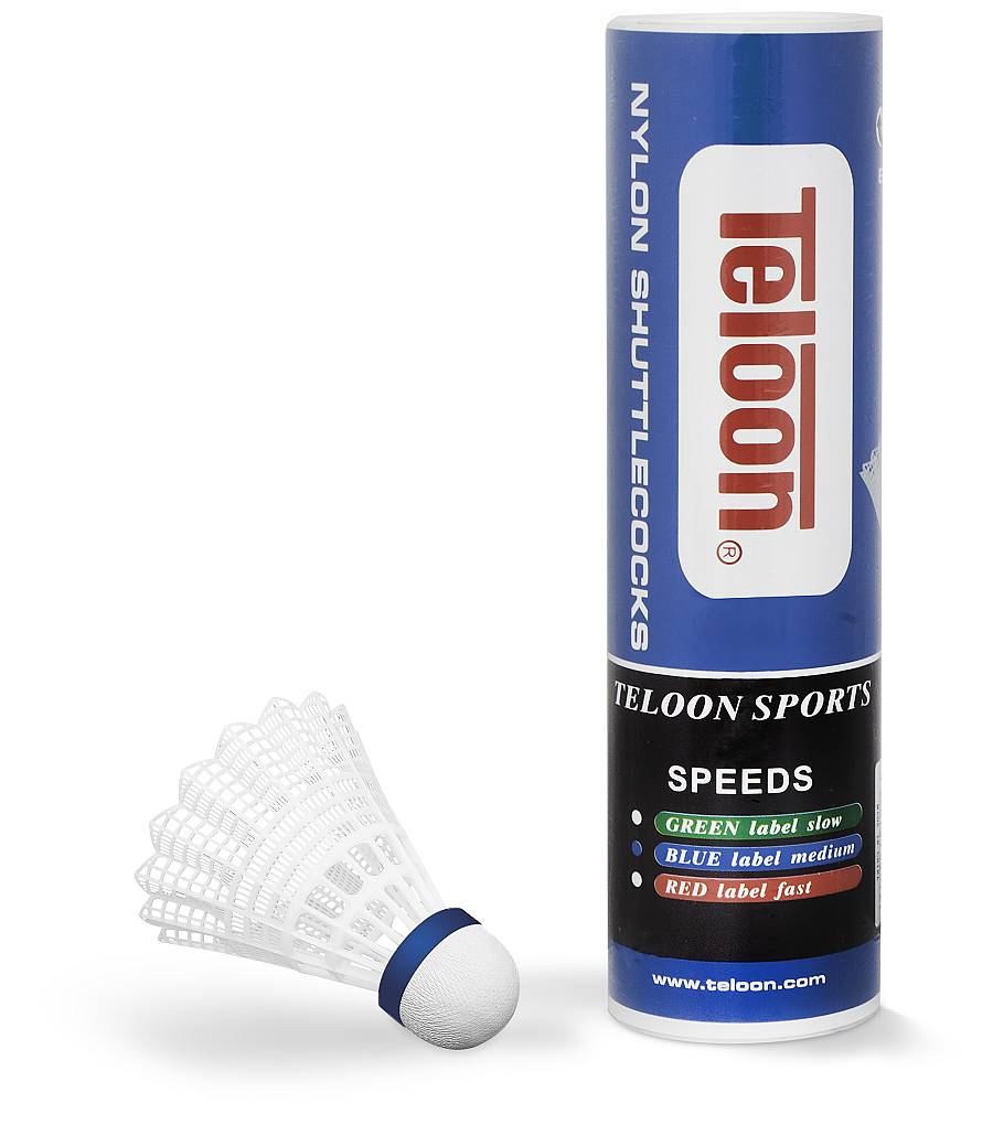 Μπαλάκια Badminton Προπόνησης Νάιλον, μεσαίας ταχύτητας (6 τμχ.)