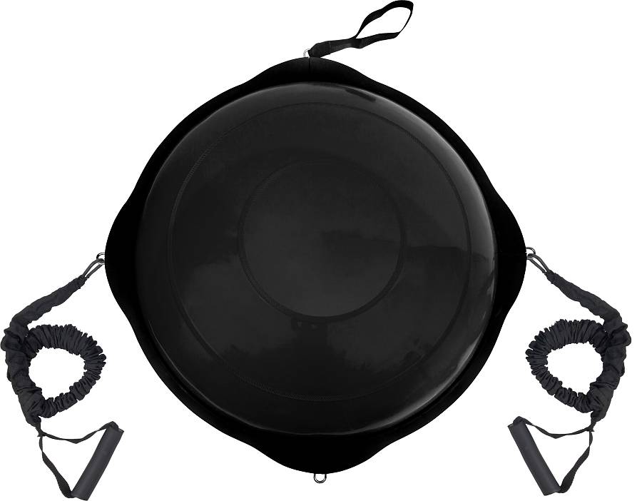 AMILA Balance Ball με Ξύλινη Βάση Mat Black 63cm
