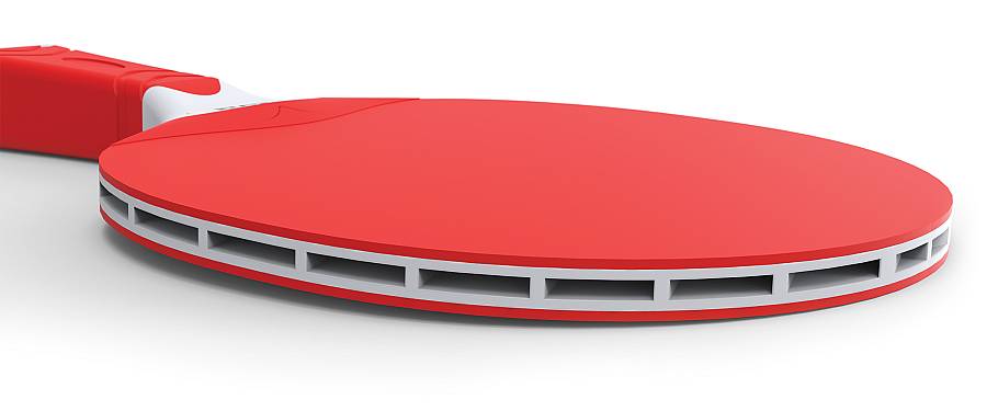 Ρακέτα Ping Pong Εξωτερικού Χώρου STAG Halo Κόκκινη