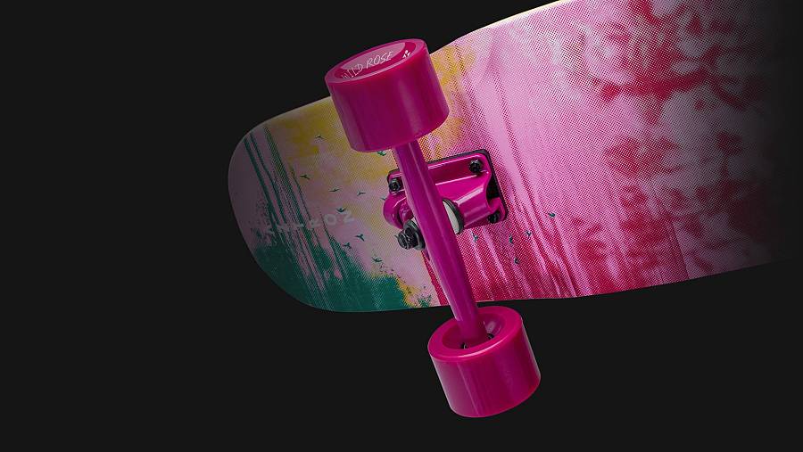 DANCEBOARD/SKATEBOARD WILD ROSE 45.5  by Aztron®