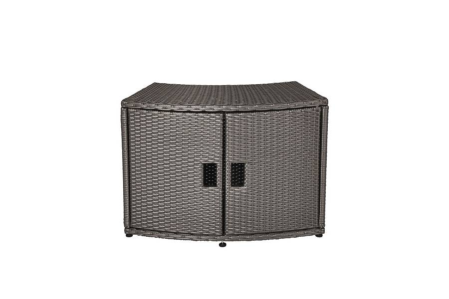 MSpa Wicker Cabinet Storage Unit - for round Spa
