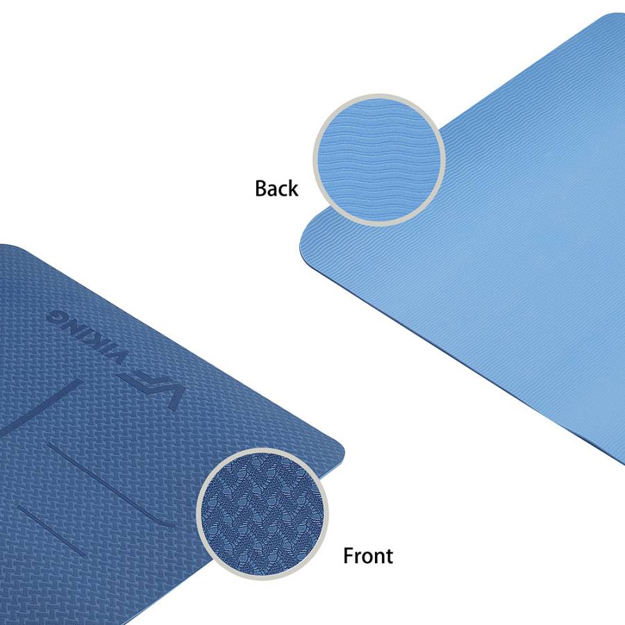 Viking Yoga / Pilates TPE Mat with  Body Line Printing