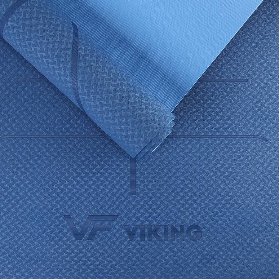 Viking Yoga / Pilates TPE Mat with  Body Line Printing