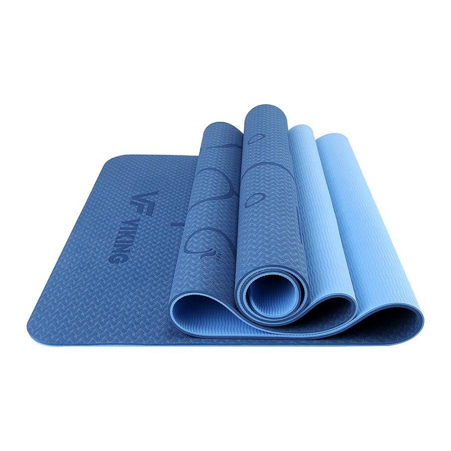 Viking Yoga / Pilates TPE Mat with  Body Line Printing