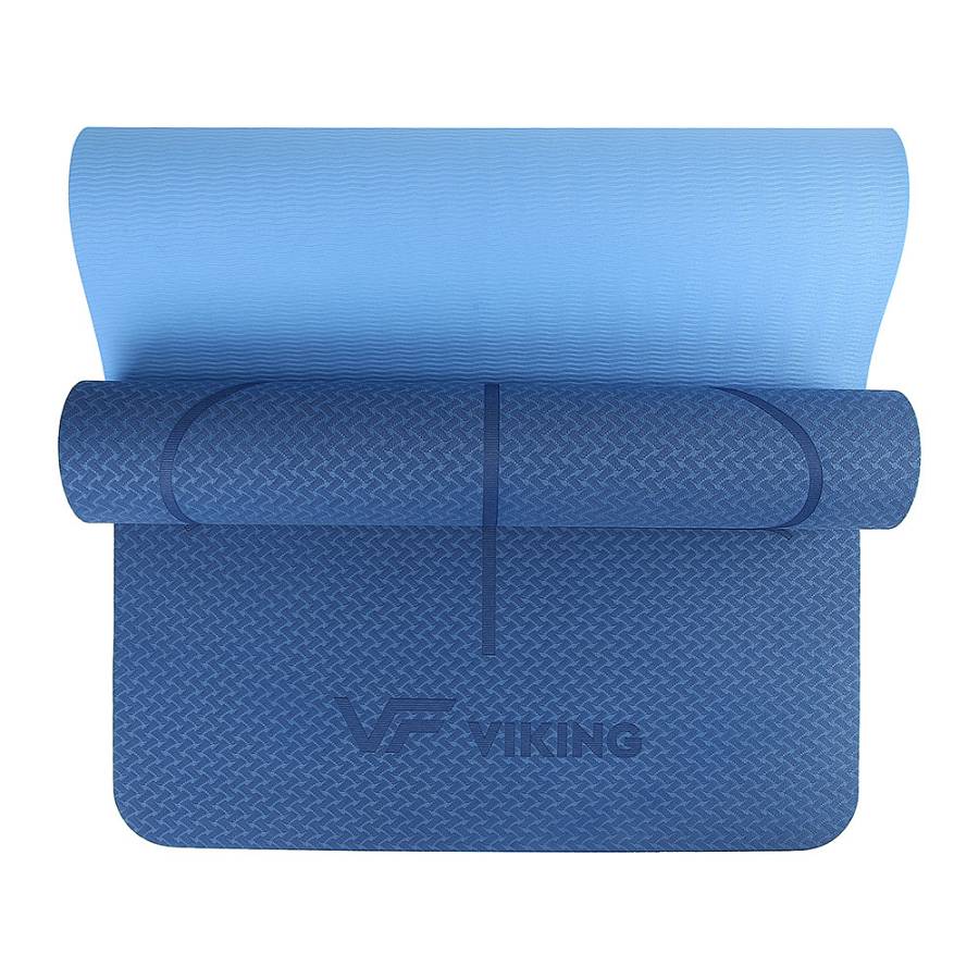 Viking Yoga / Pilates TPE Mat with  Body Line Printing