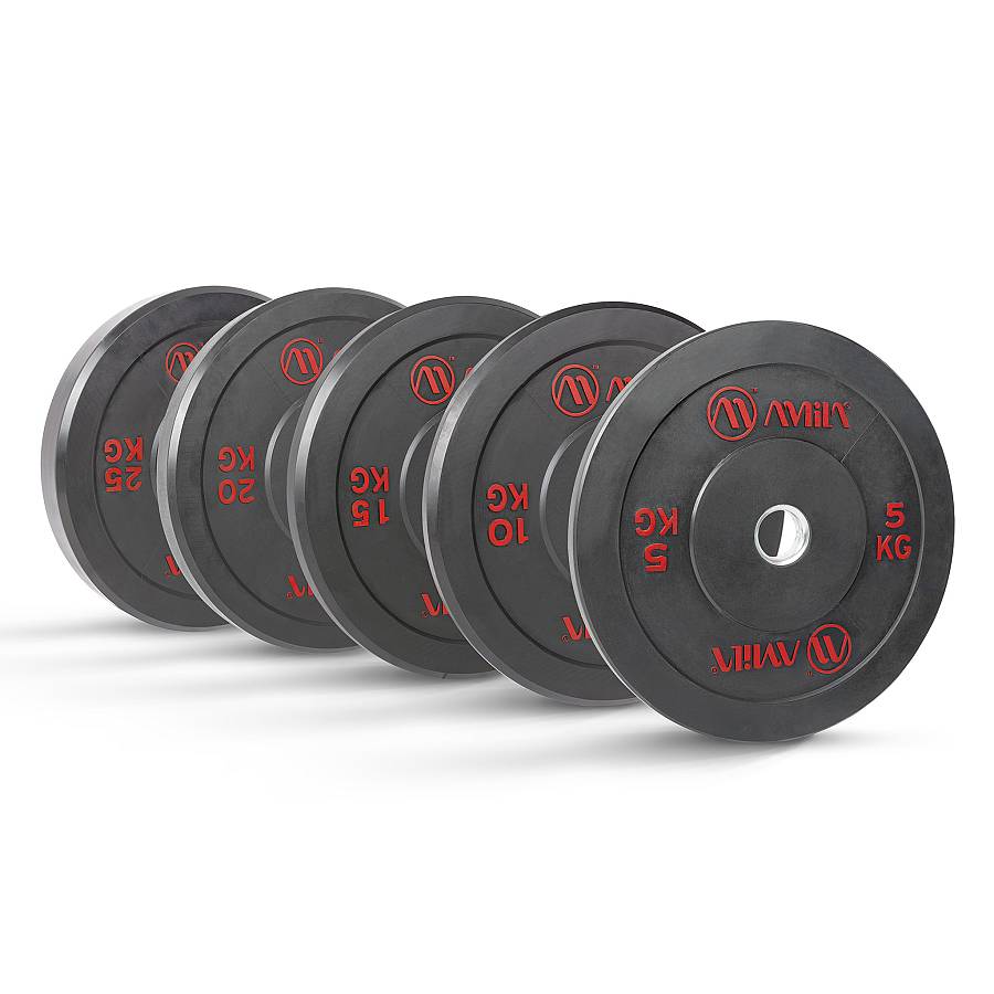 Δίσκος AMILA Black R Bumper Slim 50mm 20Kg