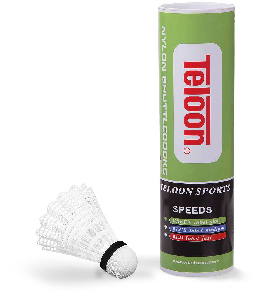 Μπαλάκια Badminton Προπόνησης Νάιλον, χαμηλής ταχύτητας (6 τμχ.)
