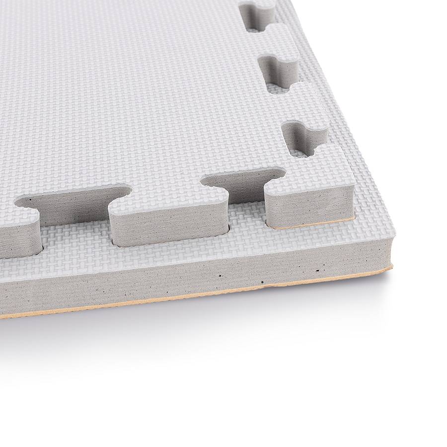 Δάπεδο Προστασίας Puzzle EVA 100x100x2 cm – Ξύλο / Γκρι