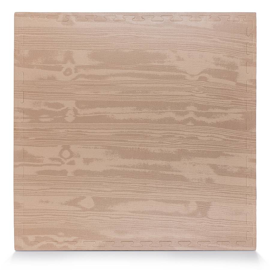 Δάπεδο Προστασίας Puzzle EVA 100x100x2,5 cm – Ξύλο / Μαύρο