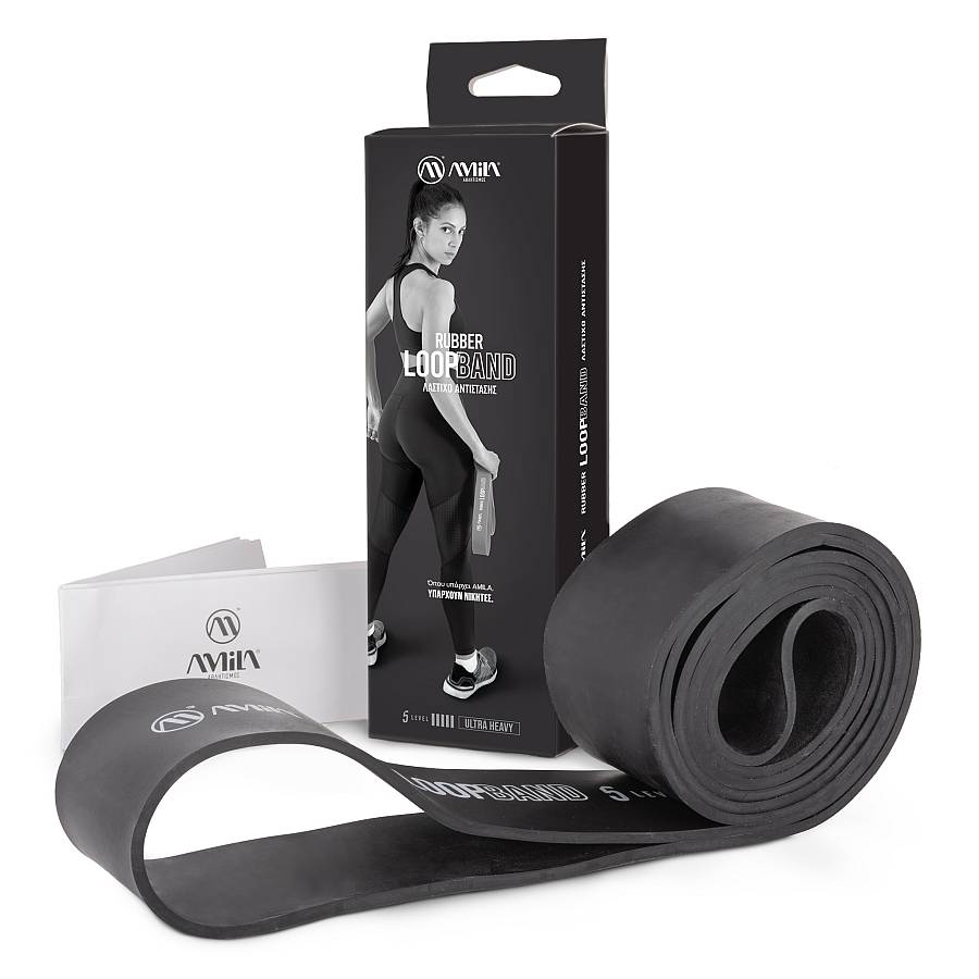Λάστιχo Αντίστασης Rubber Loop Band Ultra Heavy – Μαύρο
