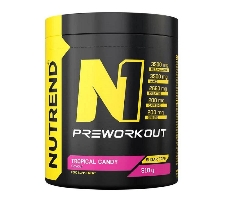 Nutrend N1 Pre-Workout (510 gr) Tropical Candy