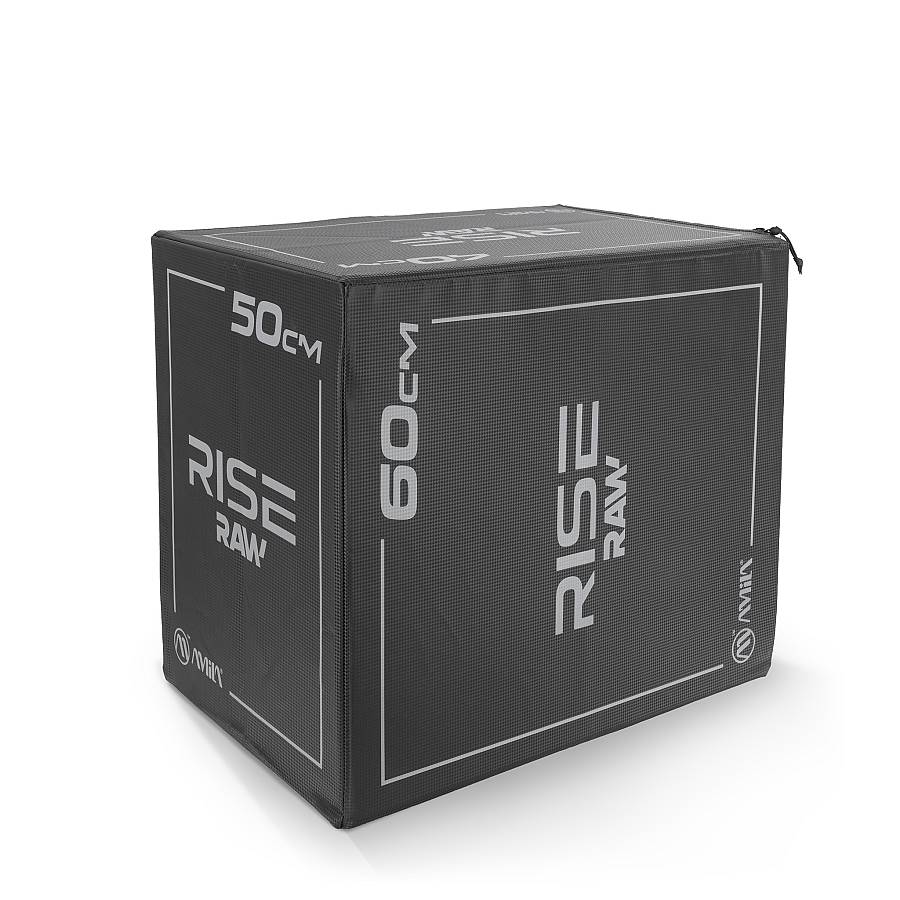 Πλειομετρικό Κουτί Plyo Box Raw Rise 40x50x60 cm - Μαύρο