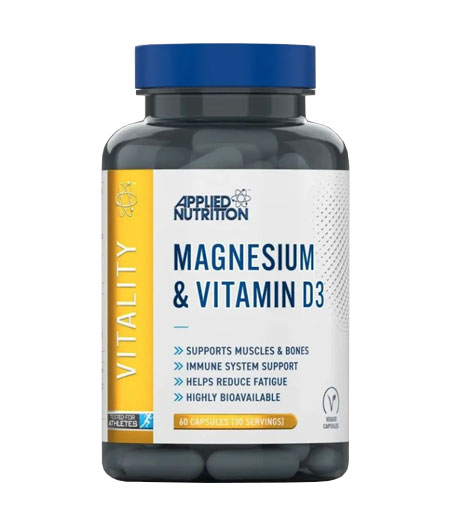 Applied Nutrition Magnesium  and  Vitamin D3 (60 caps)