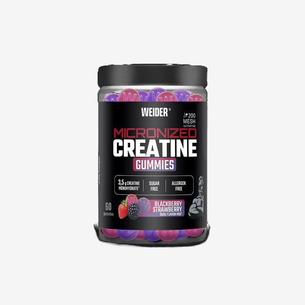 Weider Nutrition Micronised 200 Mesh Creatine Gummies Dual Flavor( 60 gummies )