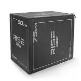 Πλειομετρικό Κουτί Plyo Box Raw Rise 50x60x75 cm - Μαύρο